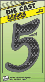 4-1/2" Blk Alu Number 5