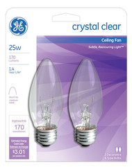 Ge2pk 25w Clr Fan Bulb