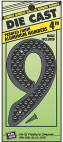 4" Blk Alu Number 9
