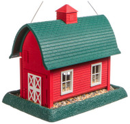 Lg Red Barn Bird Feeder