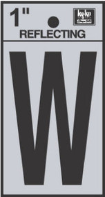 1" Blk Letter W