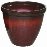 13" Red Egg Planter