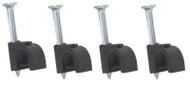 20pk Blk Coax Nail Clip