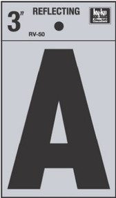 3" Refl Vinyl Letter A