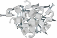 20pk Wht Coax Nail Clip
