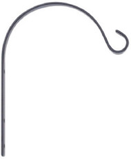 6" Blk Curv Bracket