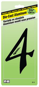 3-1/2" Blk Alu Number 4
