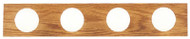 4 Lgt Oak Bath Bar