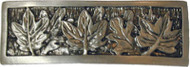 Pewter Leaves Cab Pull