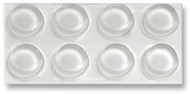 8pc 1/2" Adhes Bumper