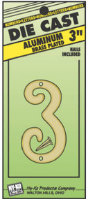 3" Brs Alu Number 3