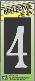 3-1/2" Refl Alu Num 4