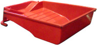 9" Red Deep Plas Tray
