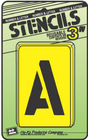 3"numb/lett Stencil Set