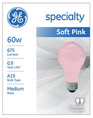 Ge2pk 60w Pnk Lgt Bulb