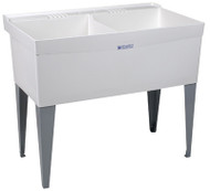 40x24 Wht Dbl Laun Tub