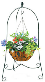 40" Scroll Bskt Stand