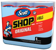 6pk Blu Shop Towel