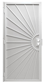 36" Wht Stl Secur Door