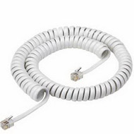 12' Wht Handset Cord