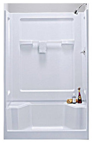 48" Wht Shwr Wallset