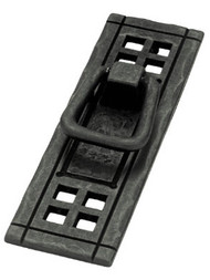 4-1/8" Blk Vert Pull