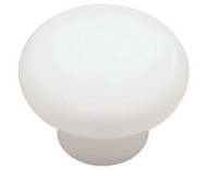 10pk 1-3/8"wht Rnd Knob
