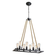 8lgt Vintage Chandelier
