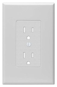 Wht 1g Deco Wall Plate