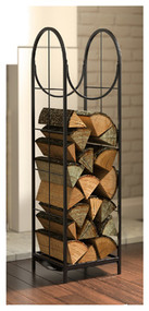 Blk Hd Vert Log Rack