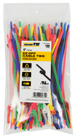 100pk 6" Org Ld Ez Tie