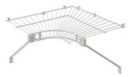12" Wht Corner Shelf