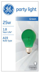 Ge 25w Grn Party Bulb