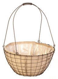 18"rust Wire Urn Basket