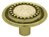 1-1/4" Ab/wht Sun Knob