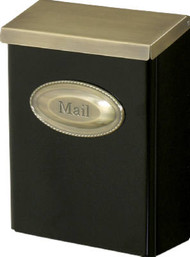 Xl Blk Wall Mailbox