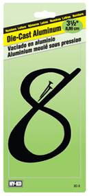 3-1/2" Blk Alu Number 8