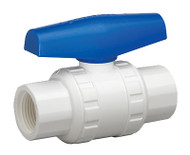 1-1/4"wht Pvc Ballvalve