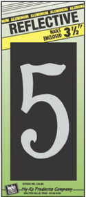 3-1/2" Refl Alu Num 5