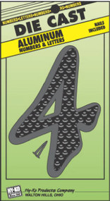 4-1/2" Blk Alu Number 4