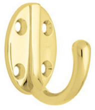 2" Pb Sgl Robe Hook