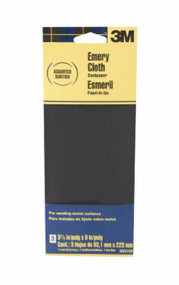 3pk Emery Sandpaper