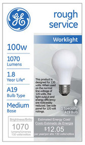 Ge 100w Rough Serv Bulb