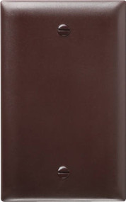 Brn 1g Blnk Wall Plate