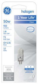 Ge 50w T3 Qtz Halo Lamp