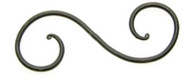 6" Blk S Hook
