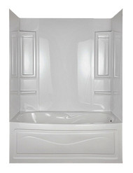 5pc Wht Tub Wall Set