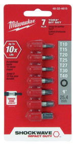 7pc 1"torx Ins Bit Set