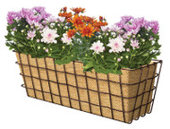 24" Rust Window Basket