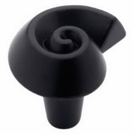 31mm Blk Spiral Knob